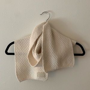 Coach cashmere blend cream/white scarf